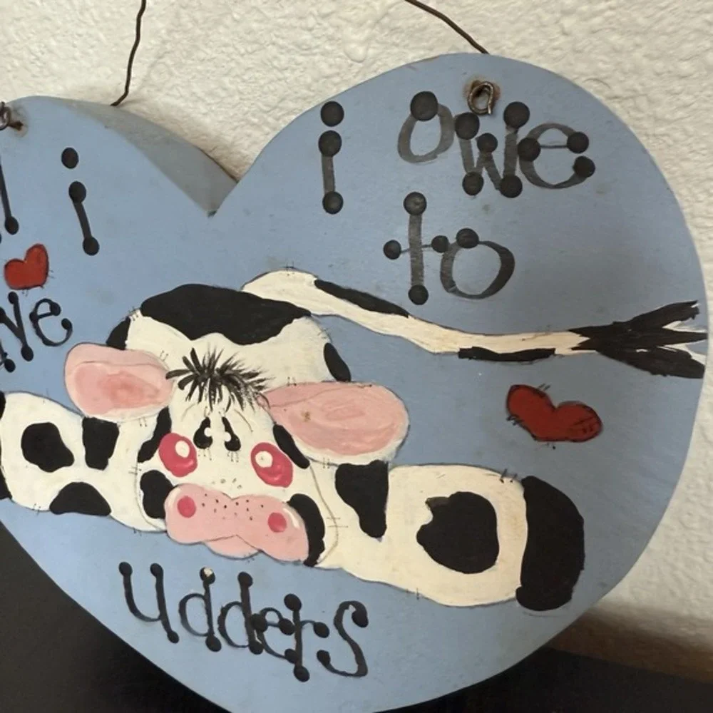 1996 Heart Cow Wall Decor‎ 